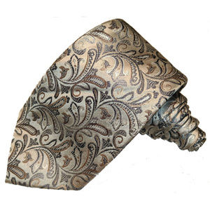 Van Heusen silver paisley tie